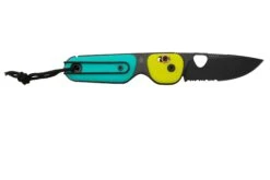 The James Brand The Redstone, Neon, Turquoise PP, Black, Serrated, KN118191-01, Couteau De Poche -Spyder Couteau Magasin JAKN118191 01 02 jamesbrand