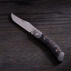 Jack Wolf Cyborg Jack CYBO-01-CDMO Fat Carbon Dark Matter Orange, Couteau De Poche Slipjoint