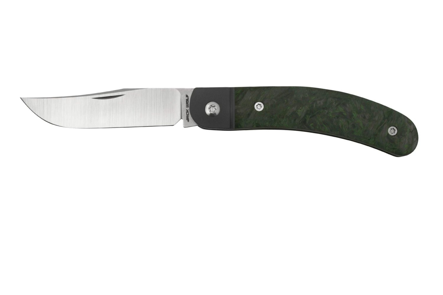 Jack Wolf Javelina Jack, JAVEL-01-DMGR, Fat Carbon Dark Matter Green, Couteau De Poche Slipjoint 3 Jack Wolf Javelina Jack, JAVEL-01-DMGR, Fat Carbon Dark Matter Green, Couteau De Poche Slipjoint