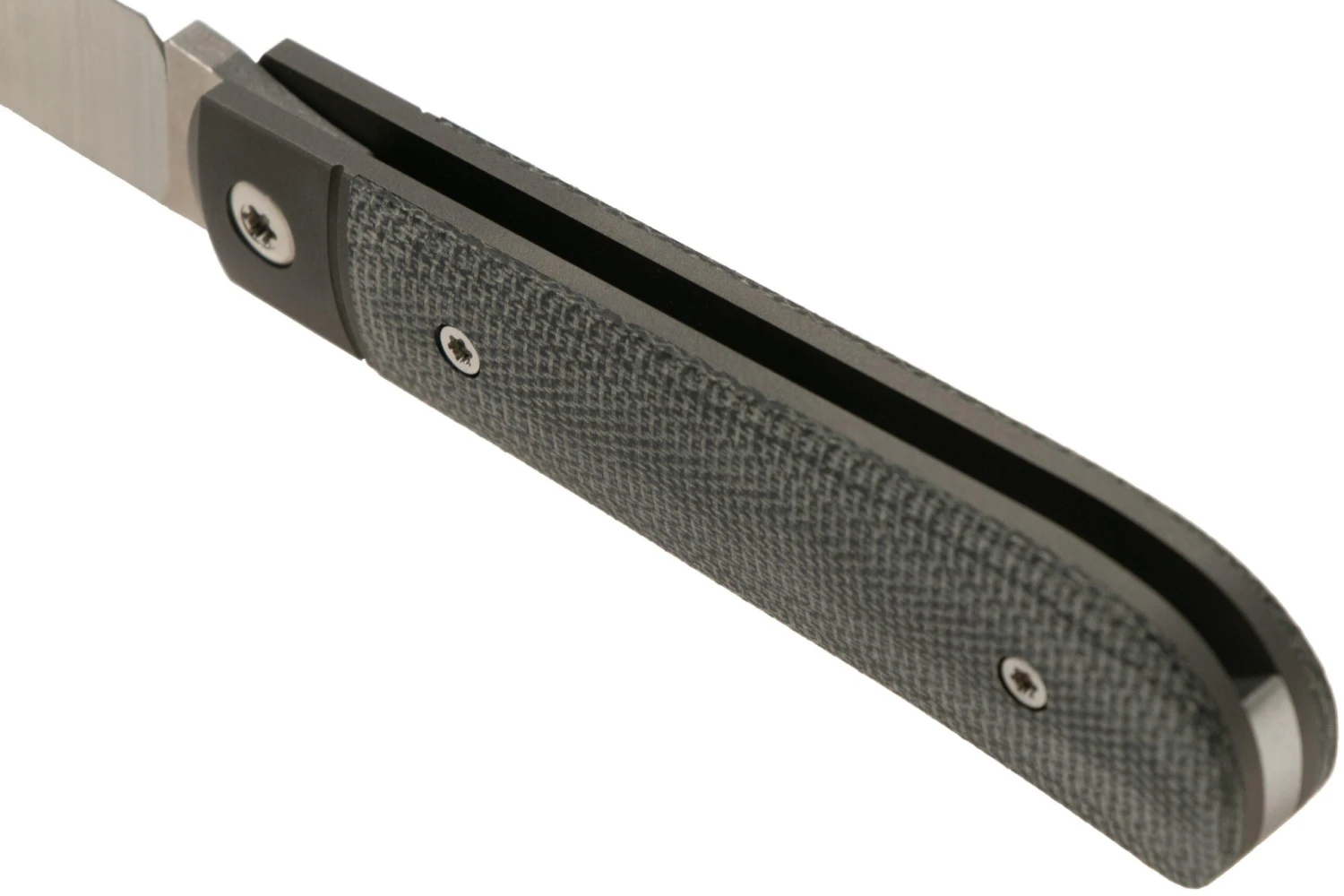 Jack Wolf Laid Back Jack, Black Canvas Micarta LAIDB-01-BLK Couteau De Poche Slipjoint 6 Jack Wolf Laid Back Jack, Black Canvas Micarta LAIDB-01-BLK Couteau De Poche Slipjoint â Image 4