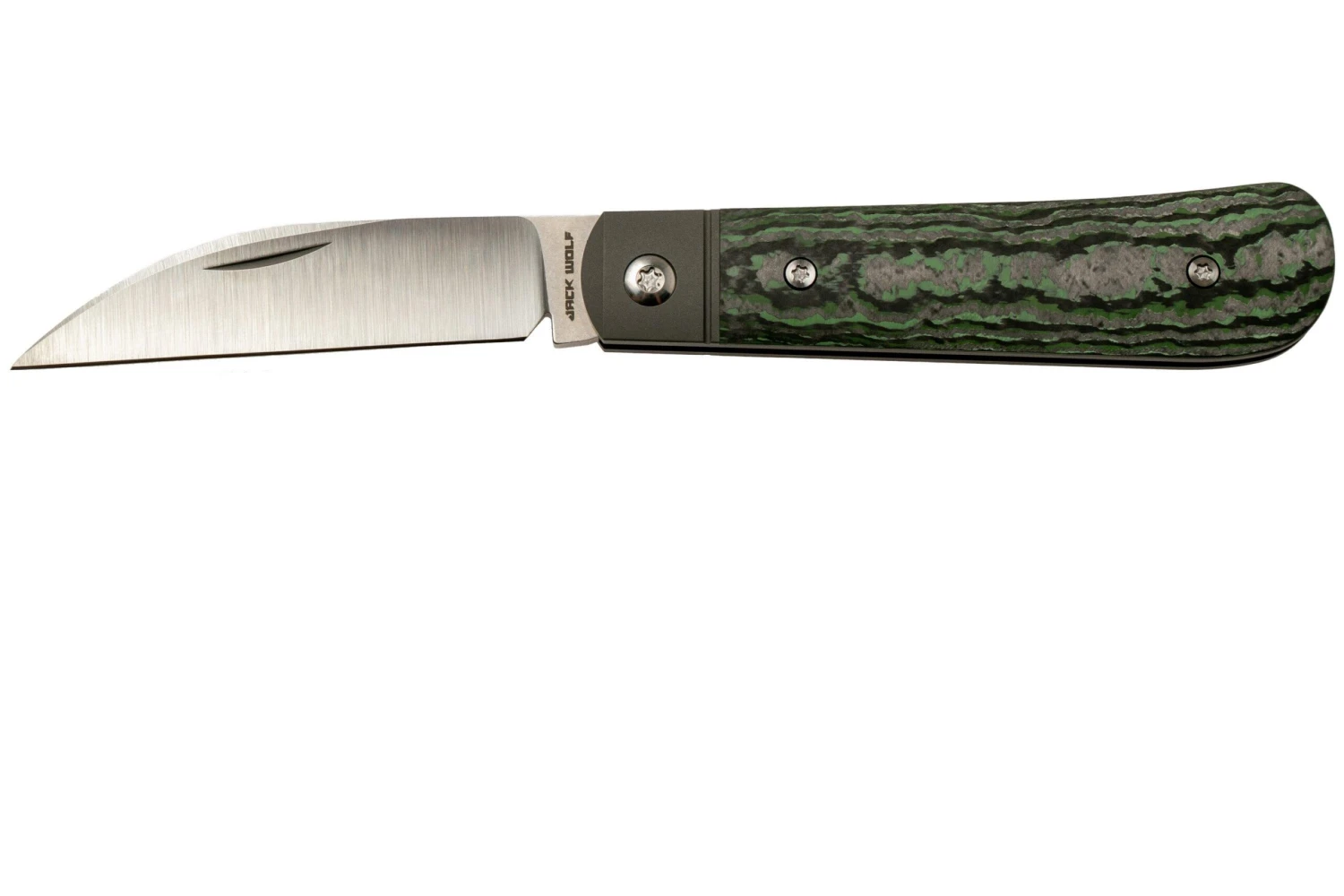 Jack Wolf Laid Back Jack, Fat Carbon Jungle Wear LAIDB-01-FCG Couteau De Poche Slipjoint 3 Jack Wolf Laid Back Jack, Fat Carbon Jungle Wear LAIDB-01-FCG Couteau De Poche Slipjoint