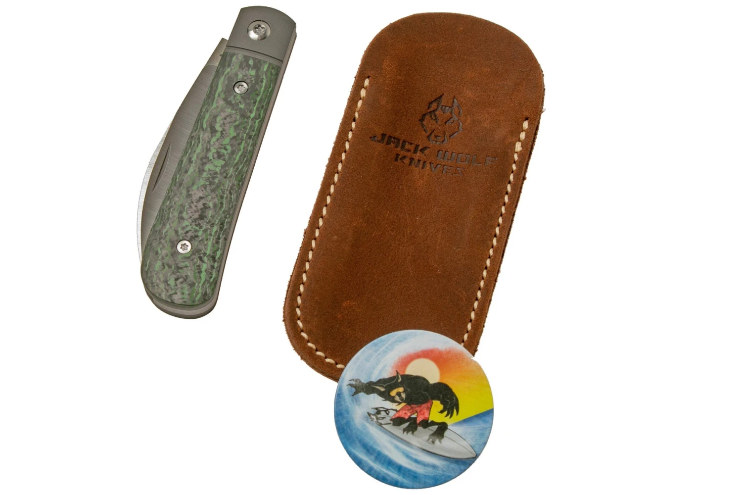 Jack Wolf Laid Back Jack, Fat Carbon Jungle Wear LAIDB-01-FCG Couteau De Poche Slipjoint 9 Jack Wolf Laid Back Jack, Fat Carbon Jungle Wear LAIDB-01-FCG Couteau De Poche Slipjoint – Image 7