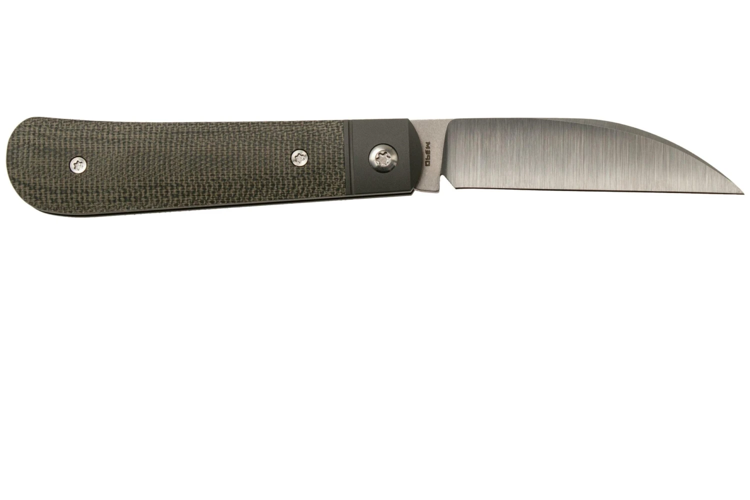 Jack Wolf Laid Back Jack, Green Canvas Micarta LAIDB-01-GRN Couteau De Poche Slipjoint 4 Jack Wolf Laid Back Jack, Green Canvas Micarta LAIDB-01-GRN Couteau De Poche Slipjoint – Image 2