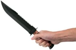 KA-BAR Big Brother 2217 Couteau à Lame Fixe Partiellement Dentelé, étui En Cuir -Spyder Couteau Magasin KA2217 06 ka bar