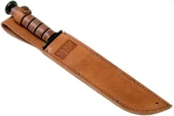 KA-BAR Big Brother 2217 Couteau à Lame Fixe Partiellement Dentelé, étui En Cuir -Spyder Couteau Magasin KA2217 07 ka bar