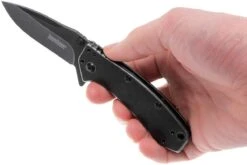 Kershaw Cryo 1555BW, Blackwashed -Spyder Couteau Magasin KE1555BW 08 kershaw cryo ke1555bw 08