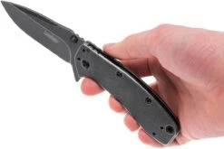 Kershaw Cryo II 1556BW, Blackwashed -Spyder Couteau Magasin KE1556BW 08 kershaw cryo ii ke1556bw 08
