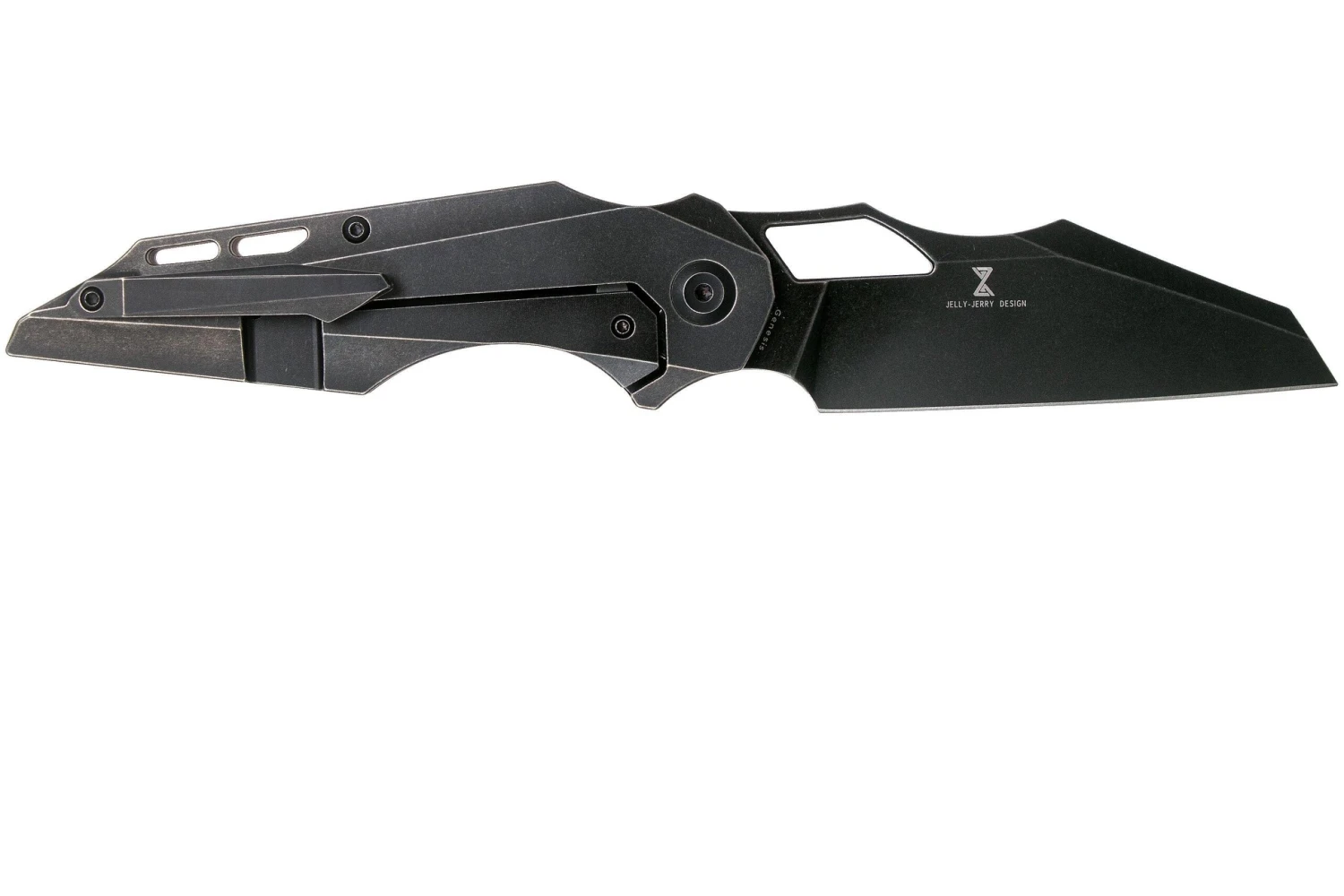 Kansept Genesis K1010A3 Black Titanium Couteau De Poche, Jelly Jerry Design 4 Kansept Genesis K1010A3 Black Titanium Couteau De Poche, Jelly Jerry Design – Image 2