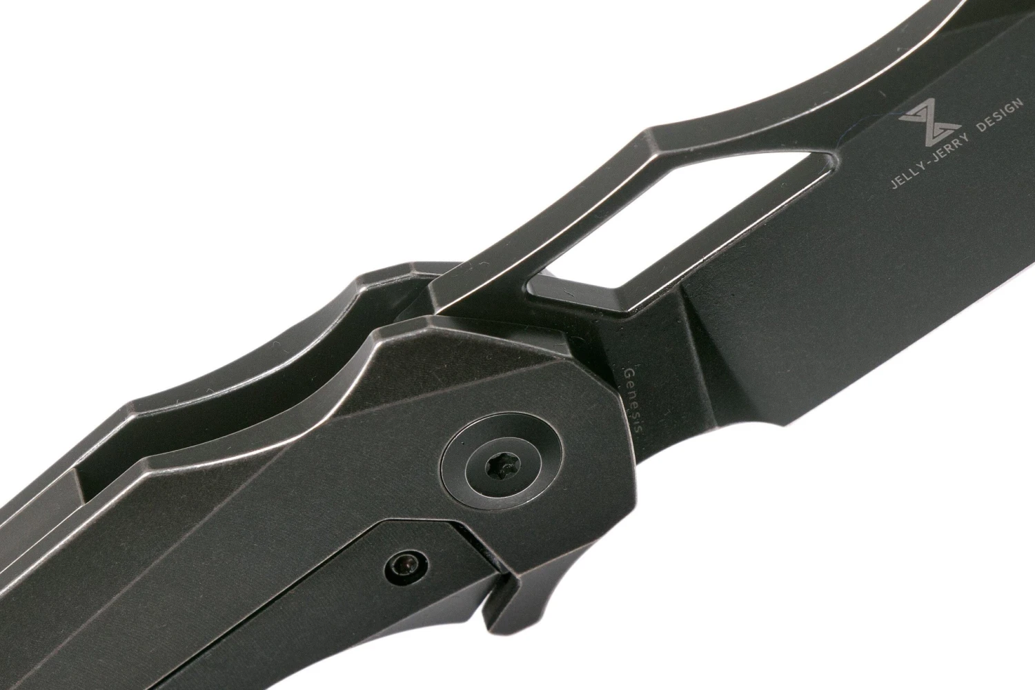 Kansept Genesis K1010A3 Black Titanium Couteau De Poche, Jelly Jerry Design 8 Kansept Genesis K1010A3 Black Titanium Couteau De Poche, Jelly Jerry Design – Image 6