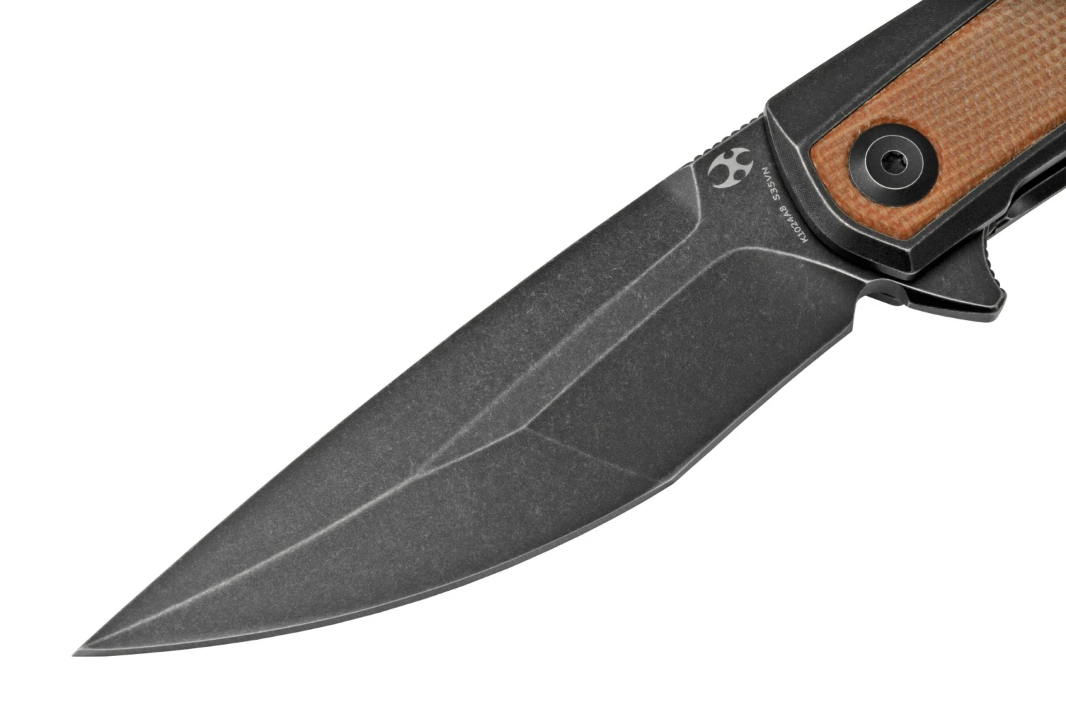 Kansept Kratos K1024A8 Black, Brown Micarta, Couteau De Poche, Ostap Hel Design 5 Kansept Kratos K1024A8 Black, Brown Micarta, Couteau De Poche, Ostap Hel Design â Image 3
