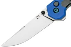 Kansept EDC Tac K2009A6 Blackwashed CPM-S35VN, Blue G10 Couteau De Poche, Mikkel Willumsen Design -Spyder Couteau Magasin KSK2009A6 03 kansept