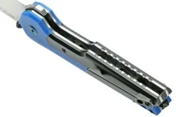 Kansept EDC Tac K2009A6 Blackwashed CPM-S35VN, Blue G10 Couteau De Poche, Mikkel Willumsen Design -Spyder Couteau Magasin KSK2009A6 05 kansept