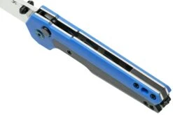 Kansept EDC Tac K2009A6 Blackwashed CPM-S35VN, Blue G10 Couteau De Poche, Mikkel Willumsen Design -Spyder Couteau Magasin KSK2009A6 07 kansept