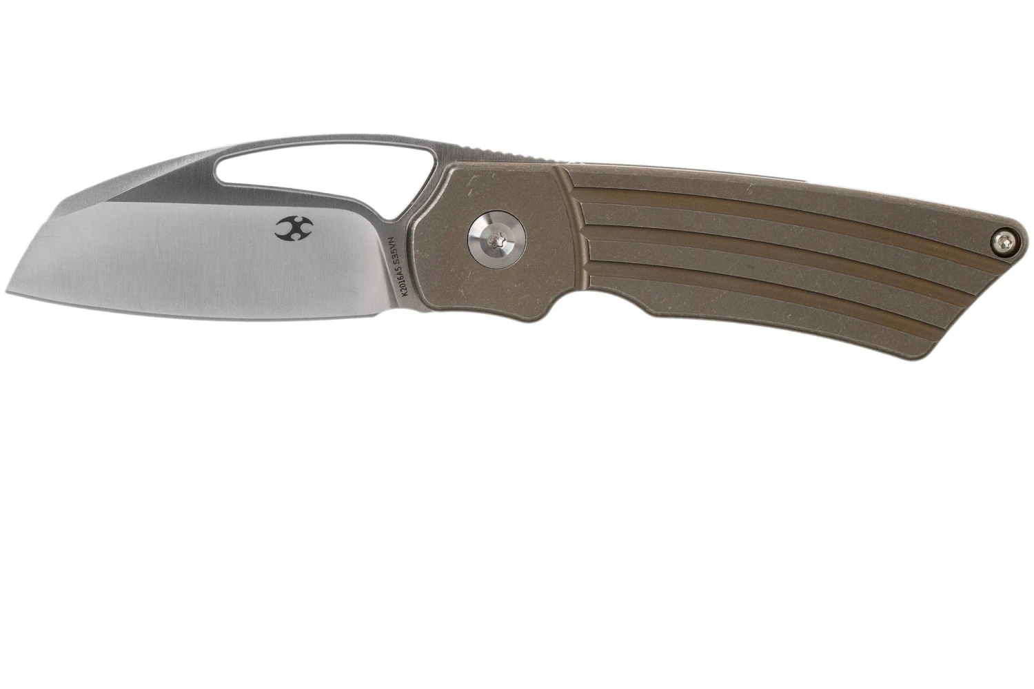 Kansept Goblin K2016A5 Titanium Grooves Couteau De Poche, Marshall Noble Design 3 Kansept Goblin K2016A5 Titanium Grooves Couteau De Poche, Marshall Noble Design