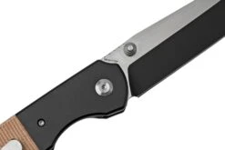 Kansept Warrior T1005T5 Black Tanto, Brown Micarta, Couteau De Poche, Kim Ning Design -Spyder Couteau Magasin KST1005T5 05 kansept