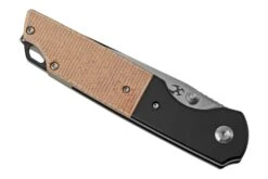 Kansept Warrior T1005T5 Black Tanto, Brown Micarta, Couteau De Poche, Kim Ning Design -Spyder Couteau Magasin KST1005T5 06 kansept