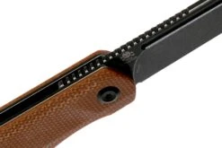 Kansept Prickle T1012A5 Black, Brown Micarta Couteau De Poche, Max Tkachuk -Spyder Couteau Magasin KST1012A5 06 kansept knives