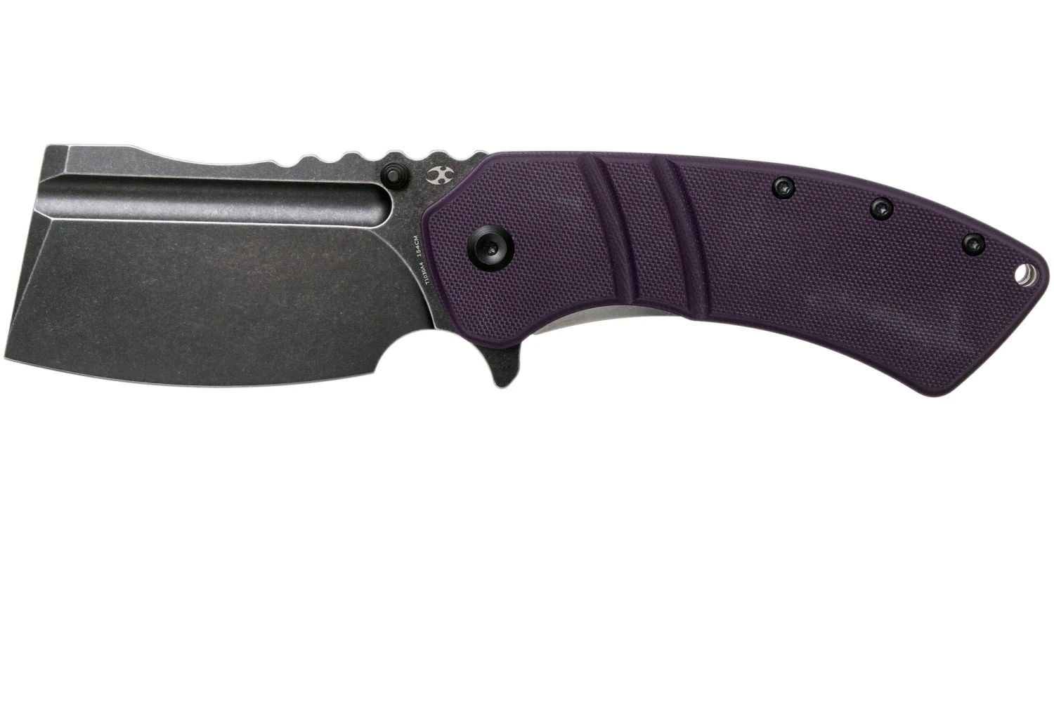Kansept XL Korvid T1030A4 Blackwashed, Purple G10 Couteau De Poche, Justin Koch Design 3 Kansept XL Korvid T1030A4 Blackwashed, Purple G10 Couteau De Poche, Justin Koch Design