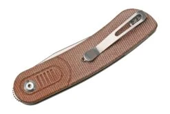 Kansept Reverie T2025A6 Stonewashed, Brown Micarta Couteau De Poche, Justin Lundquist Design -Spyder Couteau Magasin KST2025A6 04 kansept