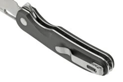 Kizer Vanguard HIC-CUP V3606C2, Button Lock Black Richlite Couteau De Poche, Azo Design -Spyder Couteau Magasin KZV3606C2 04 kizer