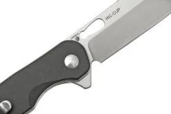 Kizer Vanguard HIC-CUP V3606C2, Button Lock Black Richlite Couteau De Poche, Azo Design -Spyder Couteau Magasin KZV3606C2 05 kizer