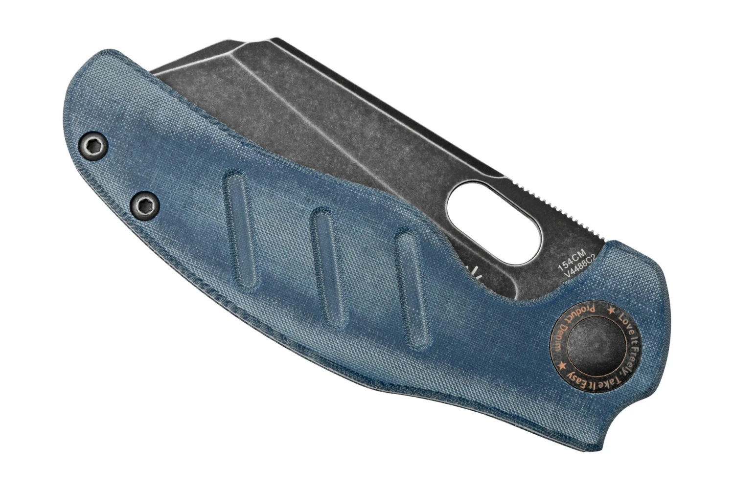 Kizer Vanguard C01C V4488C2 Denim Micarta Couteau De Poche, Sheepdog Design 8 Kizer Vanguard C01C V4488C2 Denim Micarta Couteau De Poche, Sheepdog Design â Image 6