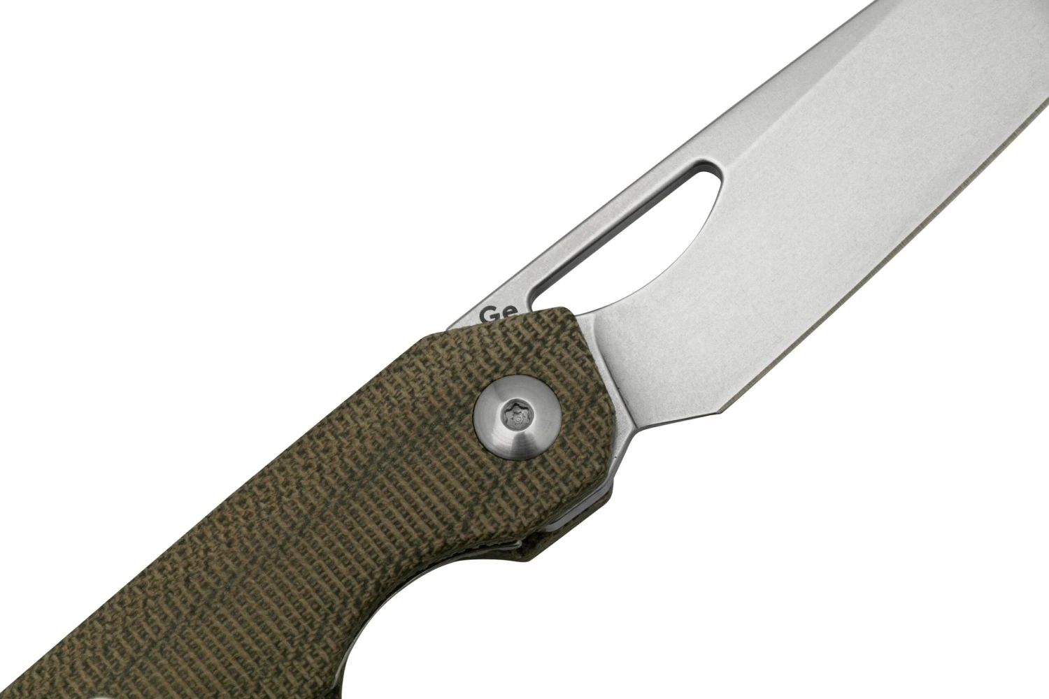 Kizer Genie V4545C1, Green Micarta, 154CM, Couteau De Poche, Gage Design 7 Kizer Genie V4545C1, Green Micarta, 154CM, Couteau De Poche, Gage Design – Image 5