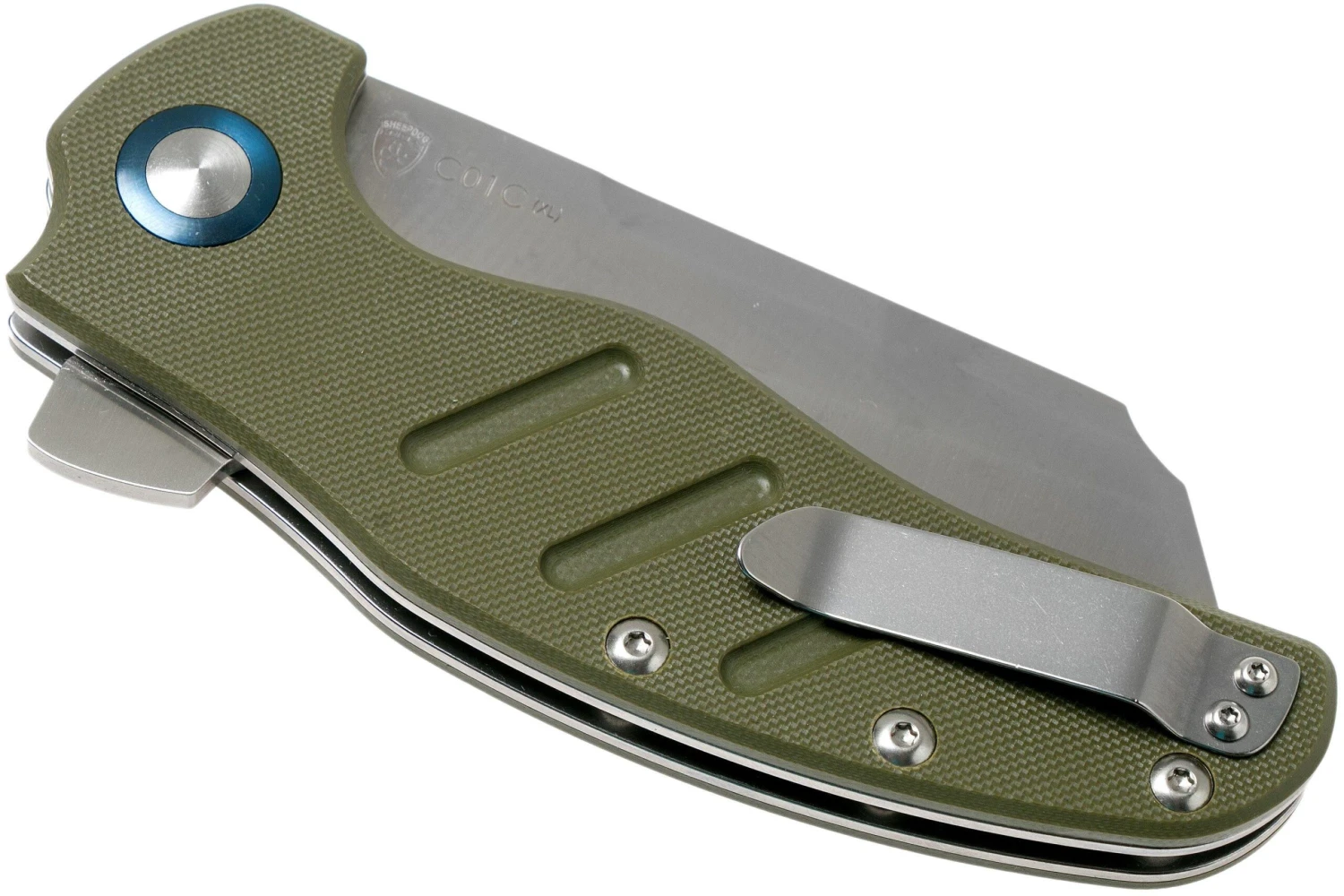 Kizer C01C Sheepdog XL OD Green V5488C2 Couteau De Poche 6 Kizer C01C Sheepdog XL OD Green V5488C2 Couteau De Poche – Image 4