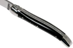 Forge De Laguiole 129INTCNOIBRI 9cm, Micarta Noir, Couteau Laguiole -Spyder Couteau Magasin LA129INTCNOIBRI 07 forge de laguiole