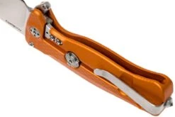 LionSteel SR22A-OS Orange Aluminium, Satin Blade -Spyder Couteau Magasin LI SR22A OS 05 lionsteel li sr22a os 05