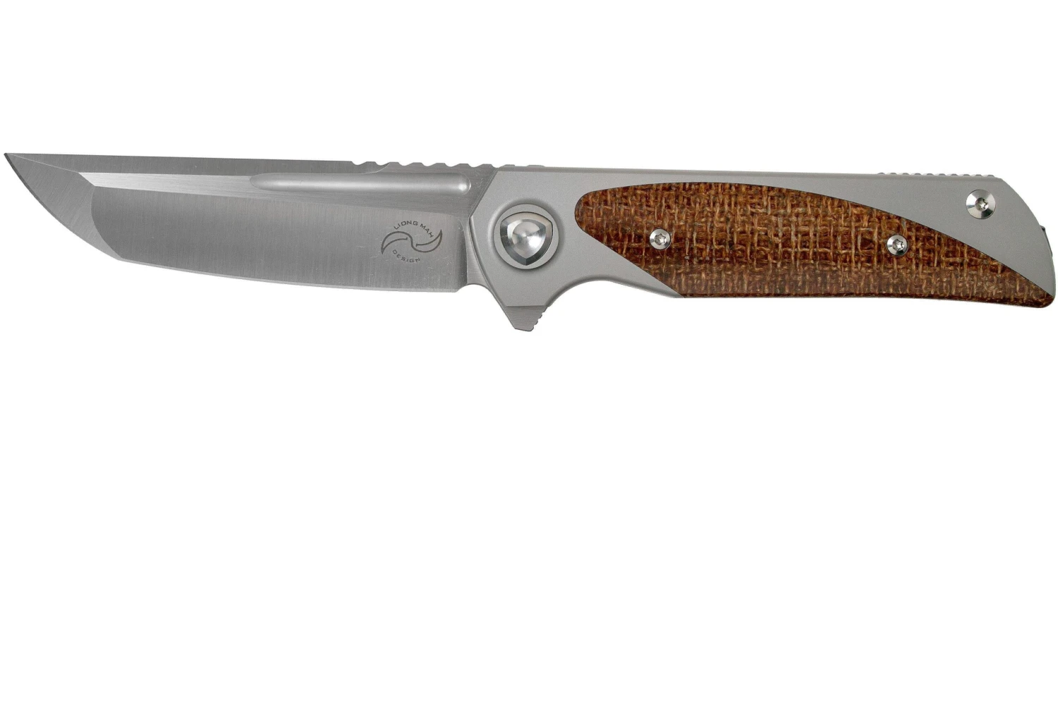 Liong Mah Warrior Two V3 Burlap Micarta Couteau De Poche 3 Liong Mah Warrior Two V3 Burlap Micarta Couteau De Poche