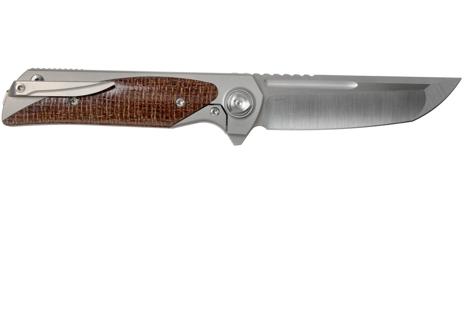 Liong Mah Warrior Two V3 Burlap Micarta Couteau De Poche 4 Liong Mah Warrior Two V3 Burlap Micarta Couteau De Poche – Image 2