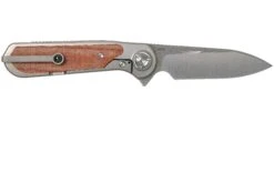 Liong Mah Zulu Brown Canvas Micarta Couteau De Poche -Spyder Couteau Magasin LO ZU BCM 02 liong mah