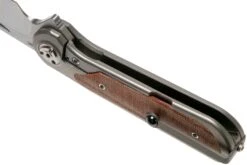 Liong Mah Zulu Brown Canvas Micarta Couteau De Poche -Spyder Couteau Magasin LO ZU BCM 05 liong mah