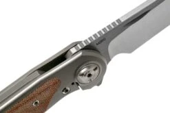 Liong Mah Zulu Brown Canvas Micarta Couteau De Poche -Spyder Couteau Magasin LO ZU BCM 06 liong mah