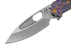 Medford Infraction S45VN Tumbled, Violet, Falling Leaf, Bronze Flats, Couteau De Poche -Spyder Couteau Magasin MF 22 IN 02 03 medford