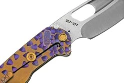 Medford Infraction S45VN Tumbled, Violet, Falling Leaf, Bronze Flats, Couteau De Poche -Spyder Couteau Magasin MF 22 IN 02 05 medford