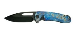 Medford On Belay S35VN, PVD Drop Point, Faced Flamed Galaxy Handle, PVD Hardware, Couteau De Poche