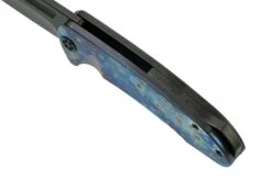 Medford On Belay S35VN, PVD Drop Point, Faced Flamed Galaxy Handle, PVD Hardware, Couteau De Poche -Spyder Couteau Magasin MF 22 OB 01 06 medford