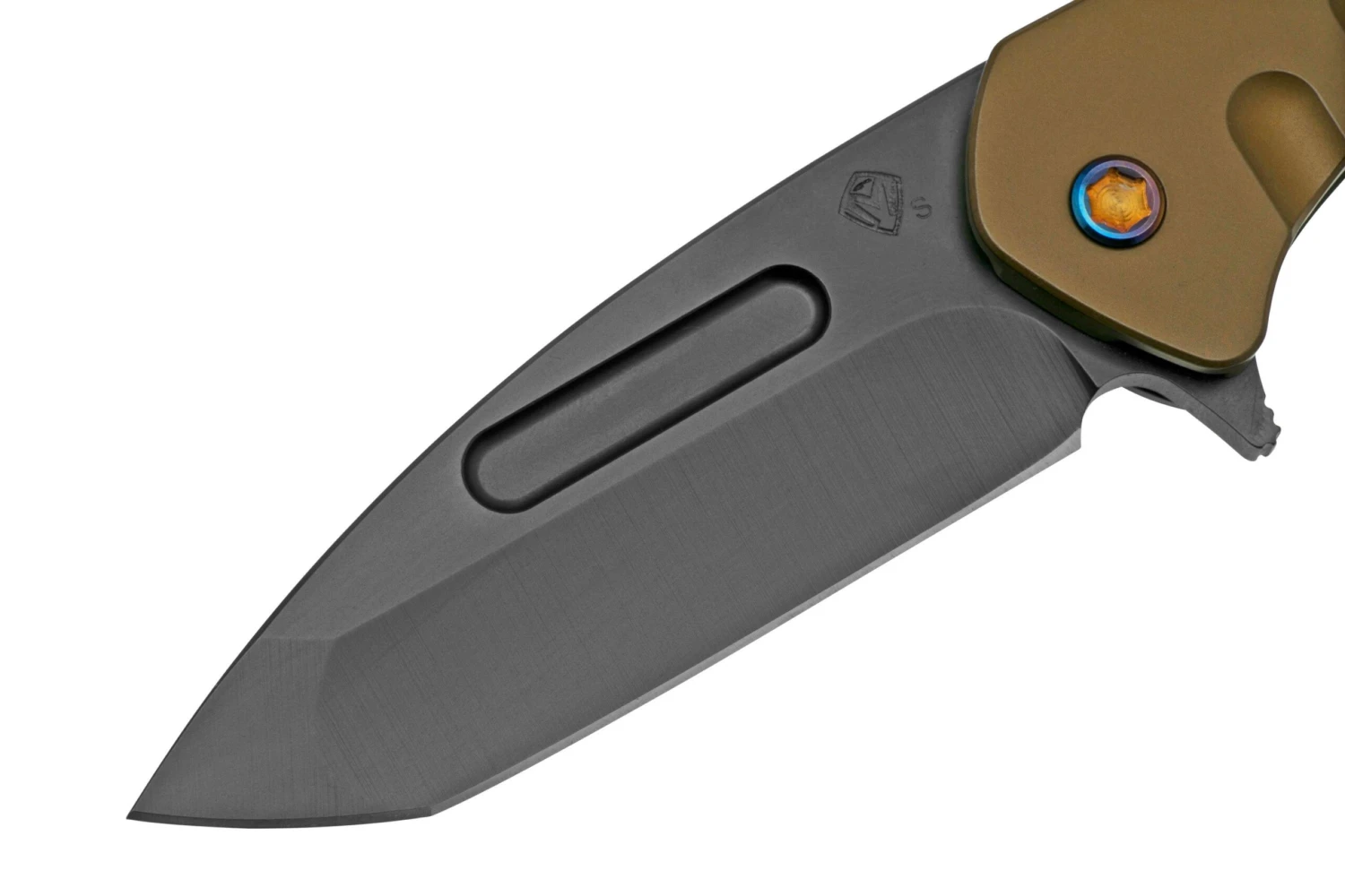 Medford Swift FL Flipper S35VN PVD Tanto, Yellow Handle, Couteau De Poche 5 Medford Swift FL Flipper S35VN PVD Tanto, Yellow Handle, Couteau De Poche â Image 3