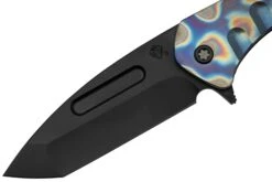 Medford Praetorian Slim Flipper, S35VN PVD Tanto Blade, Faced Flamed Handle, Couteau De Poche -Spyder Couteau Magasin MF 23 PSF 02 03 medford