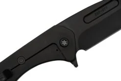 Medford Praetorian Slim Flipper, S35VN PVD Tanto Blade, Faced Flamed Handle, Couteau De Poche -Spyder Couteau Magasin MF 23 PSF 02 05 medford