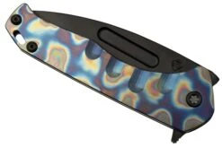 Medford Praetorian Slim Flipper, S35VN PVD Tanto Blade, Faced Flamed Handle, Couteau De Poche -Spyder Couteau Magasin MF 23 PSF 02 06 medford