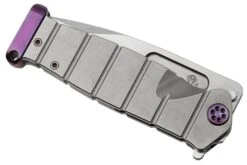 Medford USMC Fight Flipper S35VN Tumbled Blade, Tumbled Handle, Violet Hardware, Couteau De Poche -Spyder Couteau Magasin MF 23 UFF 01 06 medford