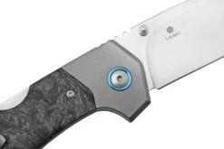 MKM Hero Stonewashed Carbonfiber, Titanium Bolsters, Couteau De Poche -Spyder Couteau Magasin MKM HR CFT 05 mkm