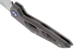 MKM Edge EG-T Sandblasted Titanium Couteau De Poche, Graciut Design -Spyder Couteau Magasin MMK EG T 05 mkm knives