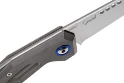 MKM Edge EG-T Sandblasted Titanium Couteau De Poche, Graciut Design -Spyder Couteau Magasin MMK EG T 06 mkm knives