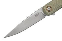 MKM Flame Light FL01L-GC Drop Blade, Green Micarta, Couteau De Poche -Spyder Couteau Magasin MMK FL01L GC 03 mkm