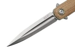 MKM Flame Light FL02L-NC Dagger, Natural Micarta, Couteau De Poche -Spyder Couteau Magasin MMK FL02L NC 03 mkm