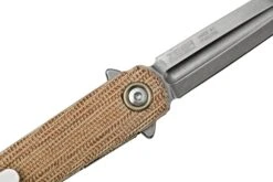 MKM Flame Light FL02L-NC Dagger, Natural Micarta, Couteau De Poche -Spyder Couteau Magasin MMK FL02L NC 05 mkm